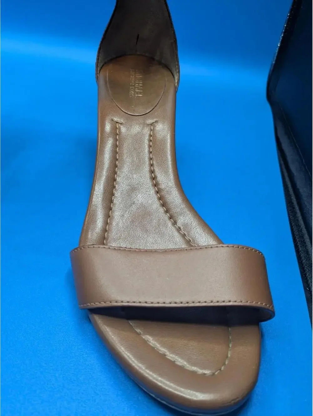 Michael Kors Women's Brown Open Toe Ankle Strappy Block Heel Sandals Size 8.5